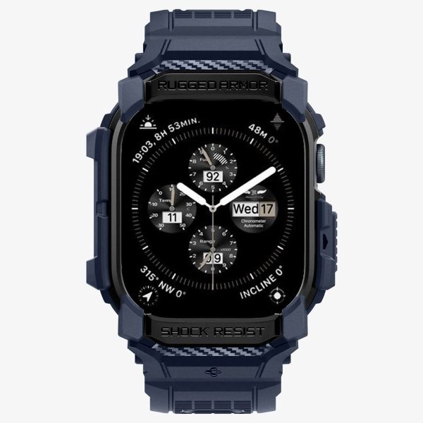 Spigen Coque Rugged Armor™ Pro Apple Watch 10 - 46 mm - Navy Blue