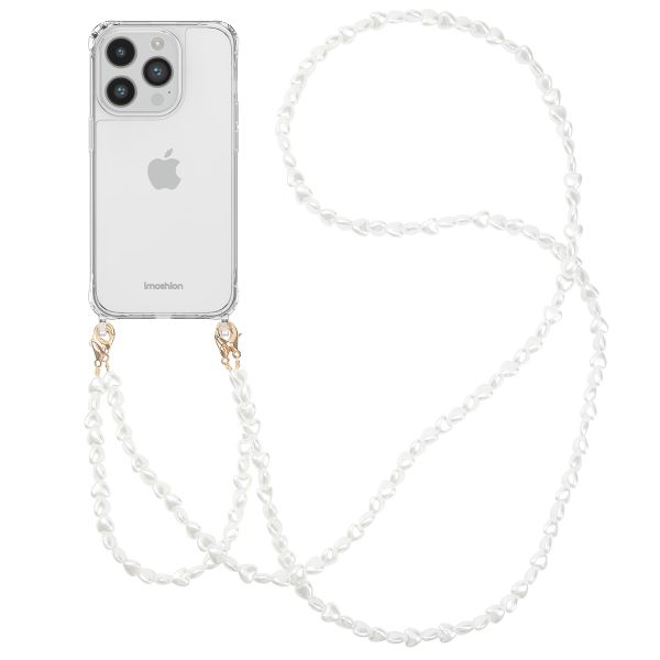 imoshion Coque avec dragonne + bracelet Apple iPhone 14 Pro - Perles Cœurs