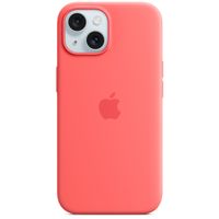 Apple Coque en silicone MagSafe Apple iPhone 15 - Guava
