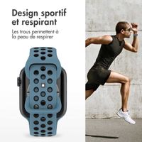 imoshion Bracelet sport⁺ Apple Watch Series 1 á 9 / SE (38/40/41 mm) | Series 10 (42 mm) - Taille S/M - Celestial Teal & Black