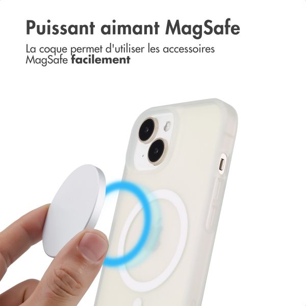 imoshion Coque Color Guard avec MagSafe iPhone 15 - Blanc