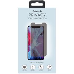 Selencia Protection d'écran en verre trempé Privacy iPhone 12 Pro Max