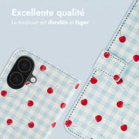 imoshion Étui de télephone portefeuille Design Apple iPhone 17 - Cherry Check