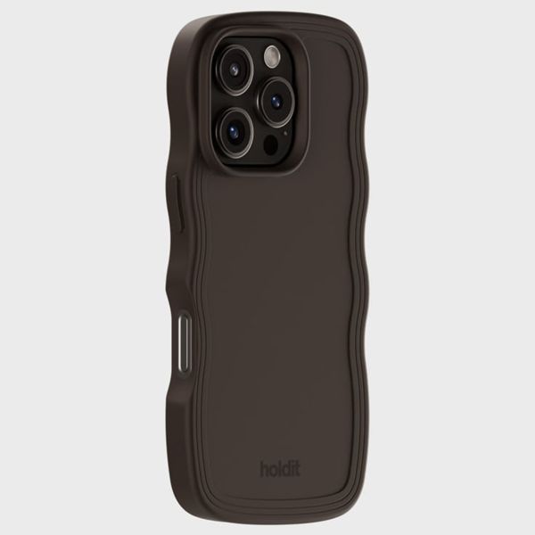 Holdit Coque Wavy Apple iPhone 16 Pro - Chocolate
