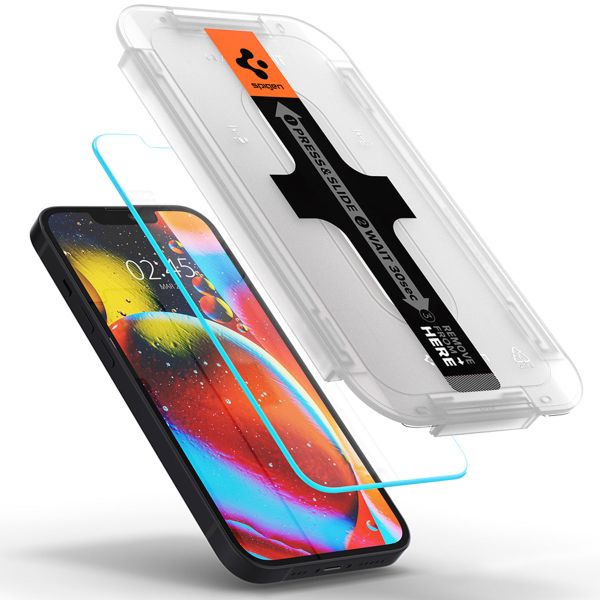 Spigen Protection d'écran en verre trempé GLAStR Fit + Applicator 2-pack Apple iPhone 13 Mini