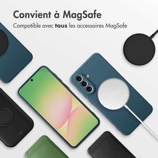 imoshion Coque Couleur avec MagSafe Samsung Galaxy A56 - Bleu foncé