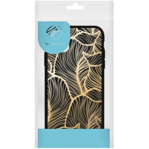 imoshion Coque Design Samsung Galaxy A12 - Golden Leaves