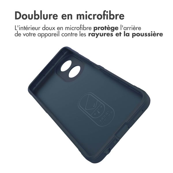 imoshion Coque arrière EasyGrip Oppo A58 (4G) - Bleu foncé