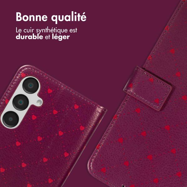 imoshion Étui de télephone portefeuille Design Samsung Galaxy A16 - Crush Check Coral Dust