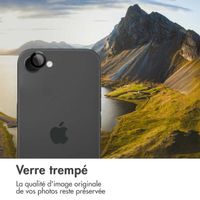 imoshion Lot de 2 protections d'objectif de caméra Apple iPhone 16e - Noir