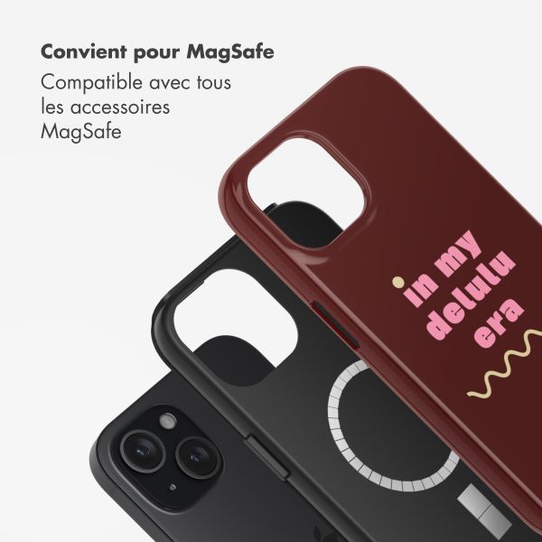 Selencia Coque arrière Vivid avec MagSafe Apple iPhone 15 - Delulu