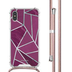 imoshion Coque Design avec cordon Apple iPhone X / Xs - Bordeaux Graphic
