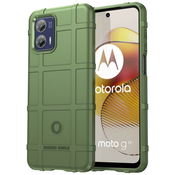imoshion Coque Rugged Shield Motorola Moto G73 - Vert foncé