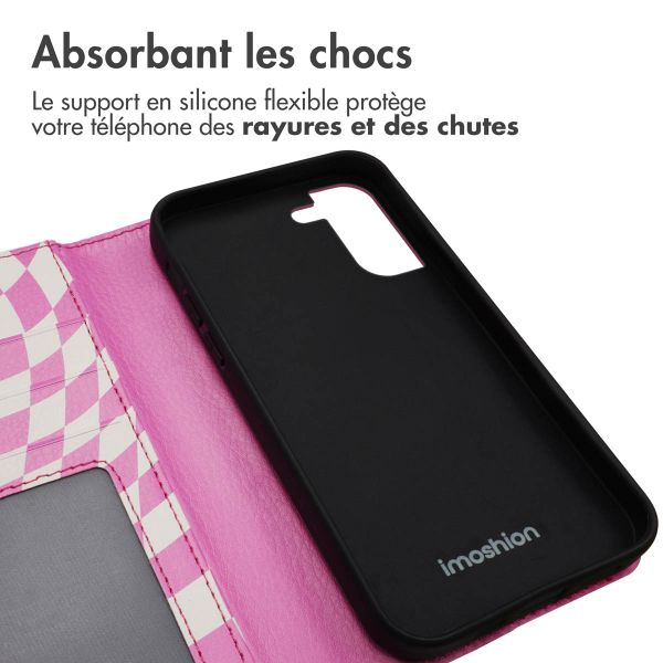 imoshion Étui de téléphone portefeuille Design Samsung Galaxy S21 FE - Retro Pink