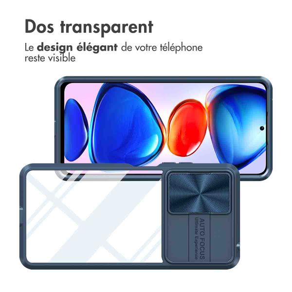 imoshion Coque arrière Camslider Xiaomi Redmi Note 11 Pro - Bleu foncé