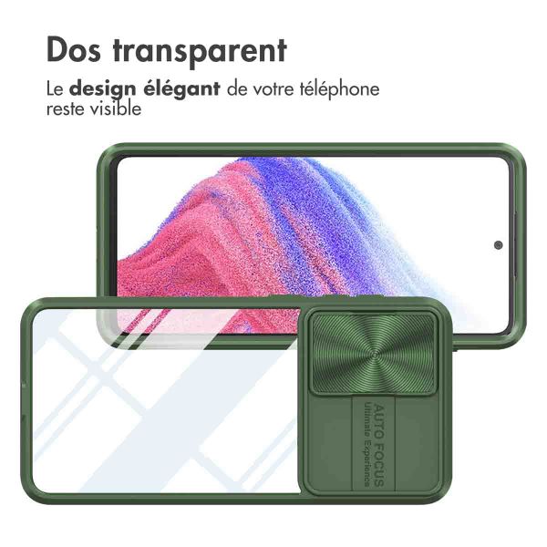 imoshion Coque arrière Camslider Samsung Galaxy A53 - Vert foncé