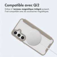 imoshion Bookcase transparente avec MagSafe Samsung Galaxy S25 / S24 - Beige