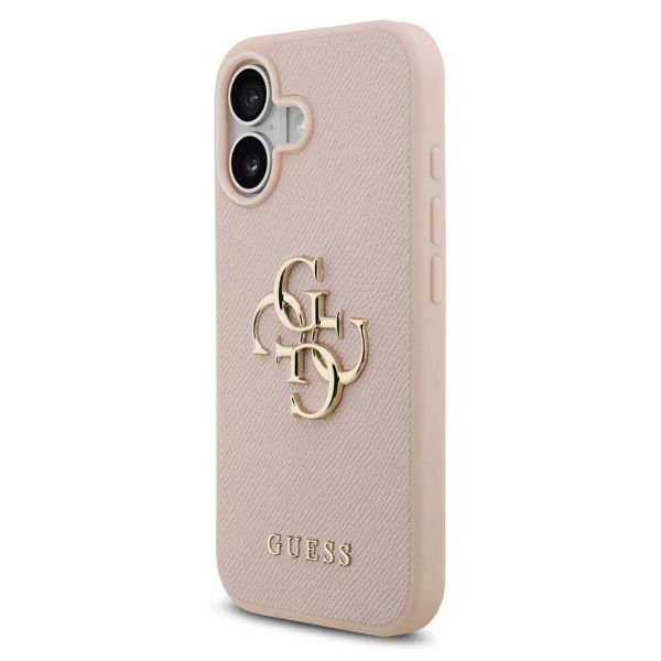 Guess Coque Big 4G Logo Grained Apple iPhone 17 - Rose