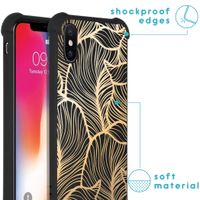 imoshion Coque Design avec cordon iPhone X / Xs - Golden Leaves