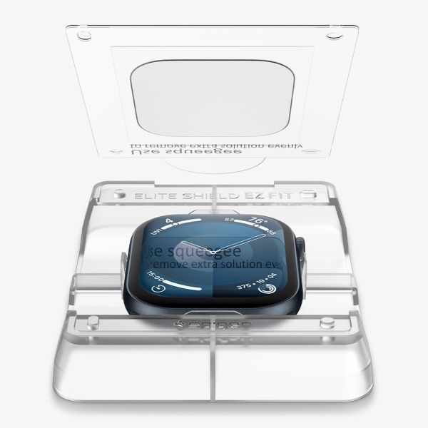 Spigen Protection d'écran EliteShield EZ Fit avec applicateur Apple Watch Series 10 / 11 - 46 mm - Transparent