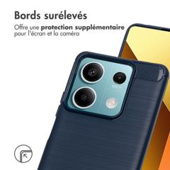 imoshion Coque Brushed Xiaomi Redmi Note 13 (5G) - Bleu foncé