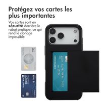 imoshion Coque arrière avec porte-cartes Apple iPhone 17 Pro Max - Noir