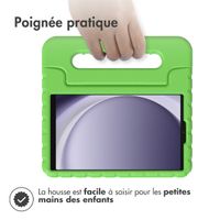 imoshion Coque kidsproof avec poignée Samsung Galaxy Tab A9 8.7 pouces - Vert