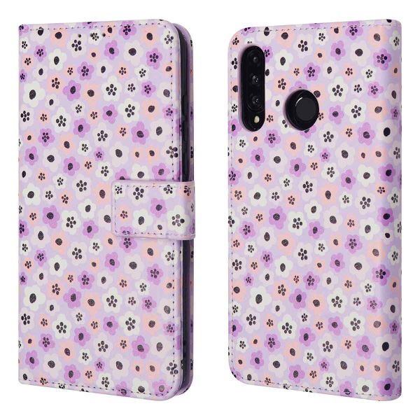 imoshion ﻿Étui de téléphone portefeuille Design Huawei P30 Lite - Purple Flowers