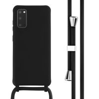 imoshion ﻿Coque en silicone avec cordon Samsung Galaxy S20 - Noir