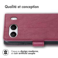 imoshion Étui de téléphone portefeuille Luxe OnePlus Nord 4 - Bordeaux