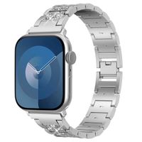 Selencia Bracelet à maillons scintillants Apple Watch Series 1 á 9 / SE (38/40/41 mm) | Series 10 (42 mm) - Argent