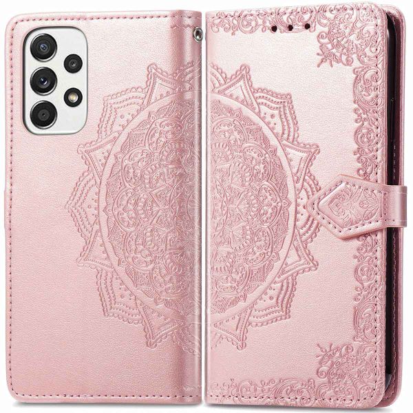 imoshion Etui de téléphone portefeuille Mandala Samsung Galaxy A53 - Rose Champagne