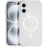 imoshion Coque Pailletée avec MagSafe Apple iPhone 16 - Paillettes Transparent