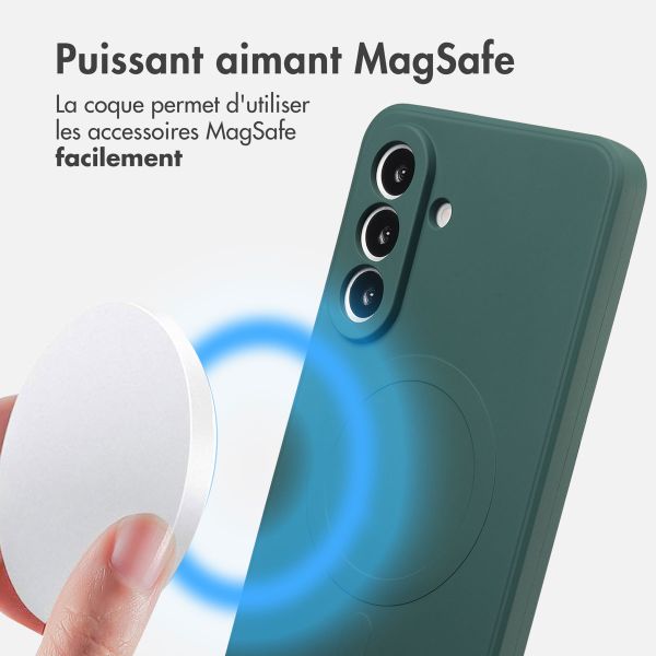 imoshion Coque Couleur avec MagSafe Samsung Galaxy A56 - Vert foncé