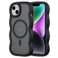 Selencia Coque arrière Wavy avec MagSafe Apple iPhone 14 / 13 - Noir
