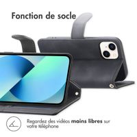 imoshion Etui de téléphone portefeuille avec cordon iPhone 13 - Noir