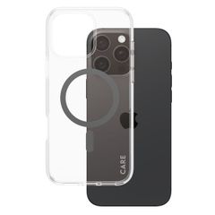 CARE by PanzerGlass Coque Urban Combat MagSafe iPhone 16 Pro Max - Transparent / Noir