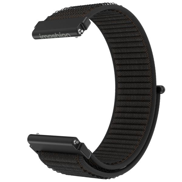 imoshion Bracelet en nylon avec fermeture velcro - Connexion universelle 20 mm - Noir