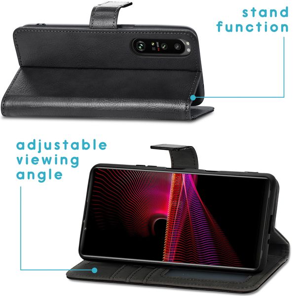 imoshion Étui de télephone portefeuille Sony Xperia 1 III - Noir