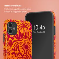 Selencia Coque arrière Vivid Tough iPhone 11 - Tropical Vibes Apricot