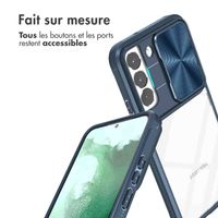 imoshion Coque arrière Camslider Samsung Galaxy S22 - Bleu foncé