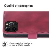 imoshion Etui de télephone portefeuille avec cordon Apple iPhone 12 (Pro) - Rouge