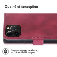 imoshion Etui de téléphone portefeuille avec cordon iPhone 12 (Pro) - Rouge