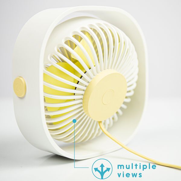 imoshion ﻿Ventilateur de bureau USB - Blanc