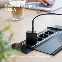 imoshion Braided USB-C vers câble USB - 0,25 mètre  - Noir