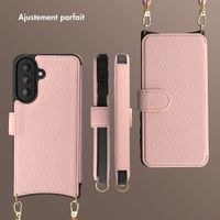 Selencia Étui Riva avec MagSafe et cordon de téléphone Samsung Galaxy A57 (5G) - Old Pink