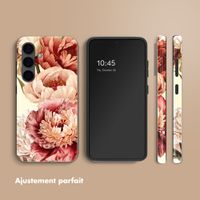 Selencia Coque arrière Vivid Samsung Galaxy S24 - Vintage Peony