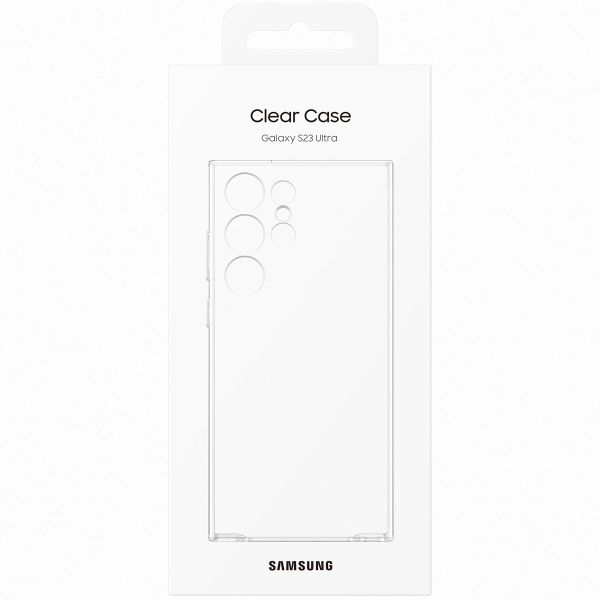Samsung Original Coque rigide Clear Samsung Galaxy S23 Ultra - Transparent
