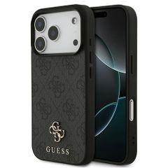 Guess Coque 4G Metal Logo MagSafe Apple iPhone 17 Pro Max - Noir