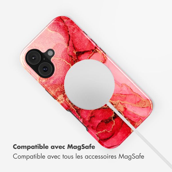 Selencia Coque arrière Vivid avec MagSafe Apple iPhone 17 - Rosy Marble